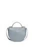 Back View - Click To Enlarge - 71172 - 'Ortensia' suede flap leather saddle bag