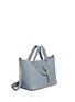 Front View - Click To Enlarge - 71172 - 'Thela' medium woven effect leather trapeze tote