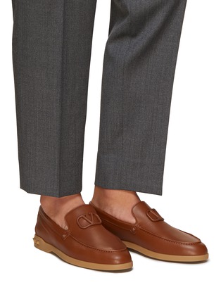 Figure View - Click To Enlarge - VALENTINO GARAVANI - Formal Leather Loafers