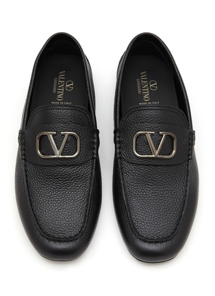 Detail View - Click To Enlarge - VALENTINO GARAVANI - VLOGO Driver Loafers