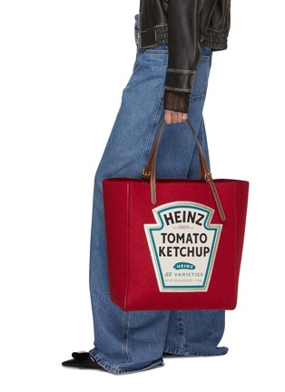 Figure View - Click To Enlarge - ANYA HINDMARCH - Ketchup Recycled Felt Tote Bag