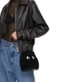 Figure View - Click To Enlarge - ANYA HINDMARCH - Eyes Drawstring Shearling Crossbody Bag