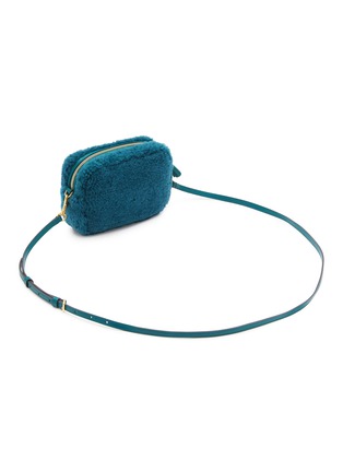 Detail View - Click To Enlarge - ANYA HINDMARCH - Eyes Camera Shearling Crossbody Bag