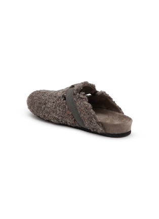  - BRUNELLO CUCINELLI - Monili Shearling Closed Toe Sandals