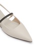 Detail View - Click To Enlarge - BRUNELLO CUCINELLI - Monili Leather Slingback Flats