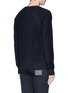 Back View - Click To Enlarge - SIKI IM / DEN IM - Side zip cotton French terry sweatshirt