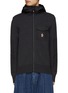 Main View - Click To Enlarge - MONCLER - Hooded Logo Embroidered Knit Cardigan