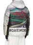 Back View - Click To Enlarge - MONCLER - Mazod Print Ripstop Puffer Jacket