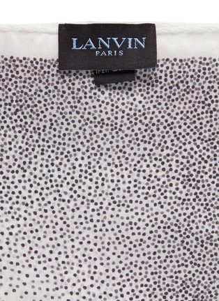 Detail View - Click To Enlarge - LANVIN - Mix dot print silk pocket square