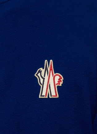  - MONCLER - Logo Embroidered Zip Up Polar Fleece Cardigan