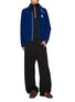 Figure View - Click To Enlarge - MONCLER - Logo Embroidered Zip Up Polar Fleece Cardigan