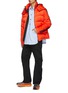 Figure View - Click To Enlarge - MONCLER - x adidas Originals Alpbach Allover Logo Jacquard Puffer Jacket