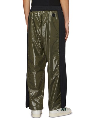 Back View - Click To Enlarge - MONCLER - x adidas Originals Bi-Fabric Wide Leg Sweatpants