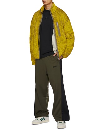 Figure View - Click To Enlarge - MONCLER - x adidas Originals Bi-Fabric Wide Leg Sweatpants