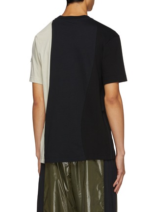 Back View - Click To Enlarge - MONCLER - x adidas Originals Contrast Panel Cotton T-Shirt