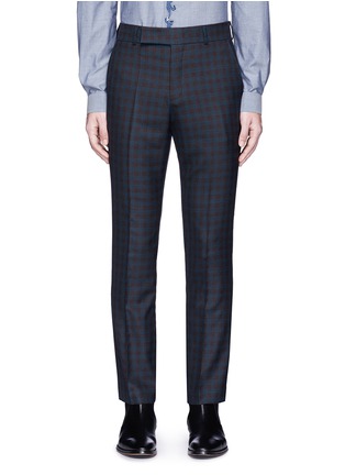 Main View - Click To Enlarge - PAUL SMITH - Gingham check wool pants