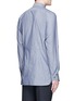 Back View - Click To Enlarge - PAUL SMITH - Dinosaur embroidered cotton chambray shirt