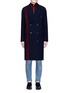 Main View - Click To Enlarge - PAUL SMITH - Houndstooth stripe wool coat