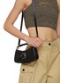 Figure View - Click To Enlarge - OSOI - Small Belted Brocle Leather Shoulder Bag