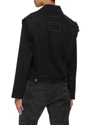 Back View - Click To Enlarge - MM6 MAISON MARGIELA - Tailored Sleeve Denim Jacket