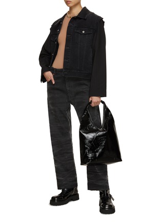 Figure View - Click To Enlarge - MM6 MAISON MARGIELA - Tailored Sleeve Denim Jacket