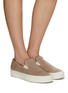 Figure View - Click To Enlarge - COMMON PROJECTS - Suede Slip-On Sneakers