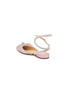  - MACH & MACH - Crystal Embellished Bow Satin Ballerina Flats