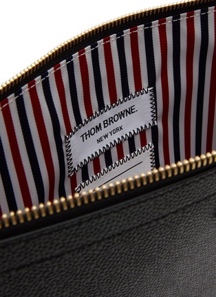 Detail View - Click To Enlarge - THOM BROWNE  - Large Leather Clutch