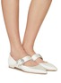 Figure View - Click To Enlarge - SJP BY SARAH JESSICA PARKER - Cosette Satin Mary Jane Flats