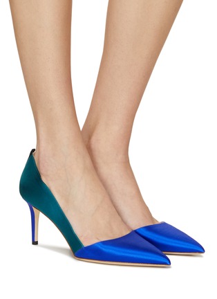 Figure View - Click To Enlarge - SJP BY SARAH JESSICA PARKER - Rampling 70 Bicoloured Satin Pumps