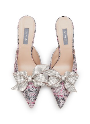 Detail View - Click To Enlarge - SJP BY SARAH JESSICA PARKER - Paley 70 Crystal Heeled Mules