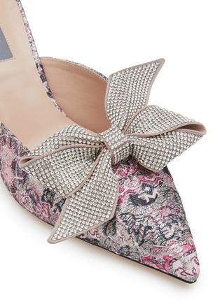 Detail View - Click To Enlarge - SJP BY SARAH JESSICA PARKER - Paley 70 Crystal Heeled Mules