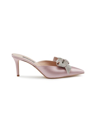 Main View - Click To Enlarge - SJP BY SARAH JESSICA PARKER - Paley 70 Crystal Embellished Satin Heeled Mules