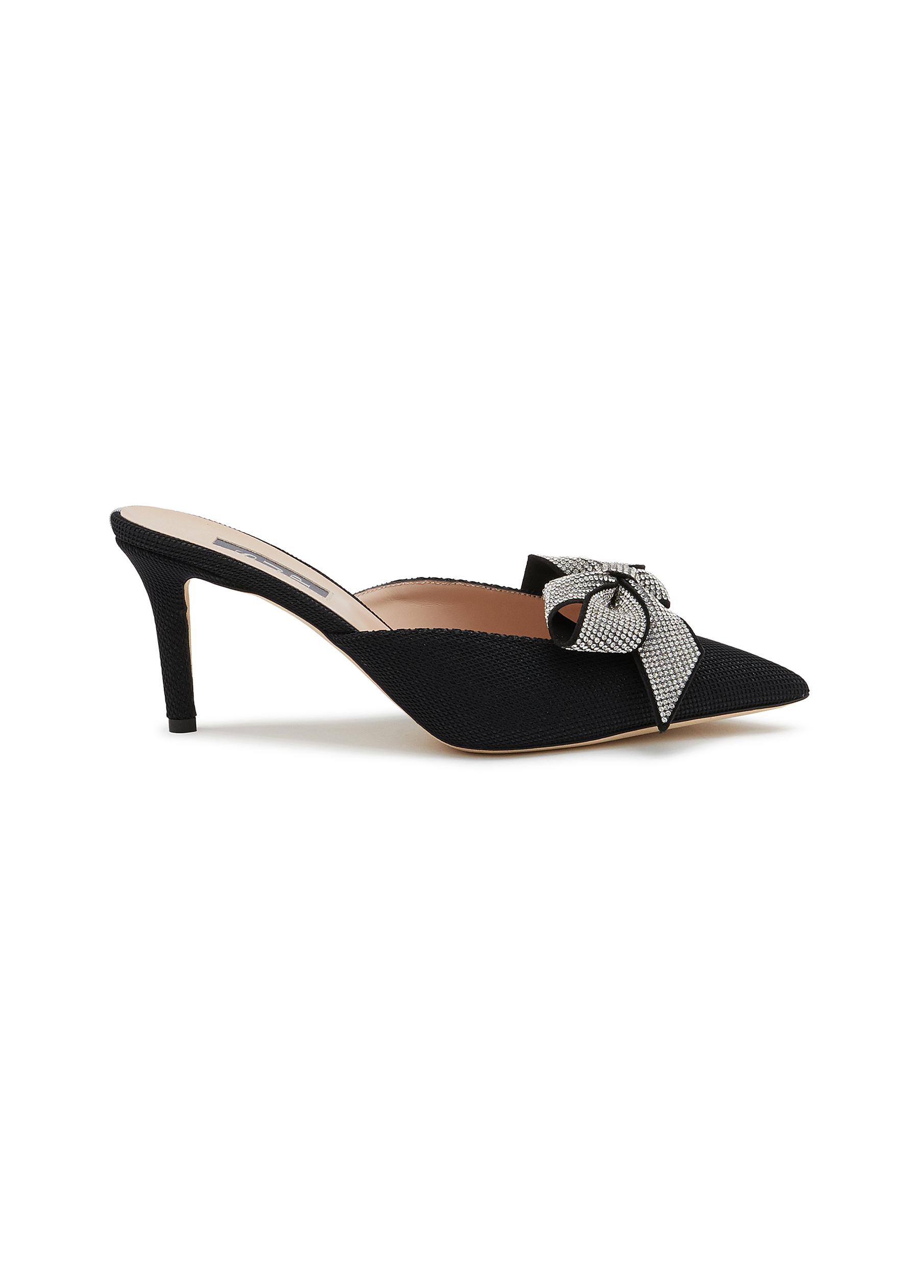 SJP BY SARAH JESSICA PARKER Paley 70 Crystal Mesh Heeled Mules