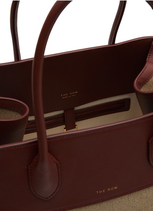 Detail View - Click To Enlarge - THE ROW - Soft Margaux Canvas and Leather Bag