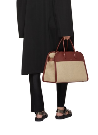 Figure View - Click To Enlarge - THE ROW - Soft Margaux Canvas and Leather Bag