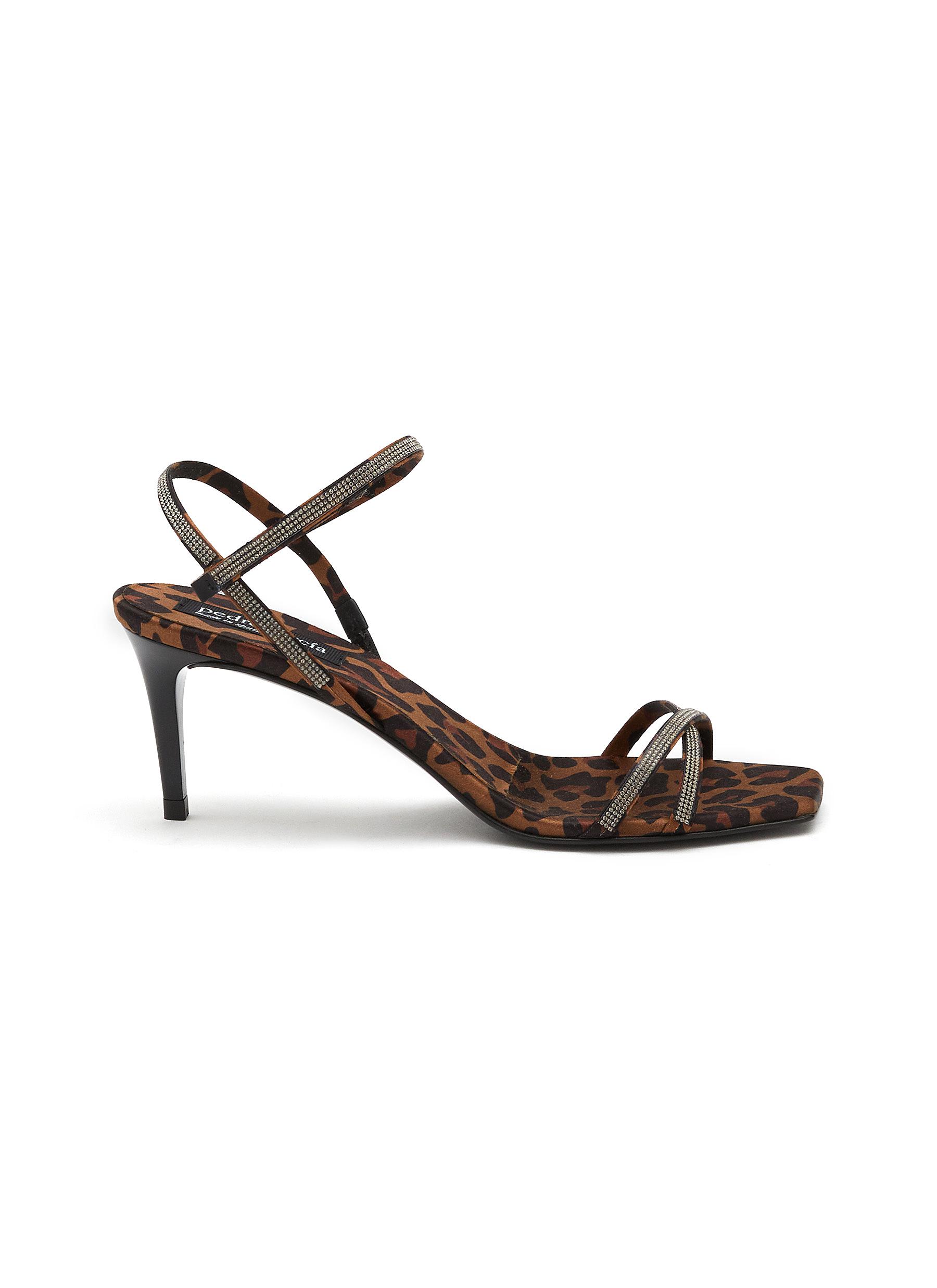 PEDRO GARCIA Isla 65 Crystal Criss Cross Sandals Women Lane
