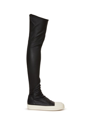 RICK OWENS | Leather Knee-High Stocking Sneakers