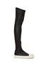 Main View - Click To Enlarge - RICK OWENS  - Leather Knee-High Stocking Sneakers