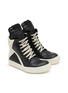 Detail View - Click To Enlarge - RICK OWENS  - Geobasket Leather High Top Sneakers