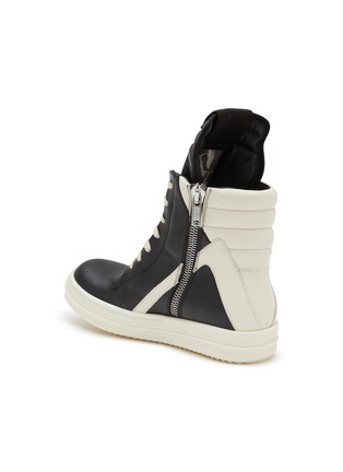  - RICK OWENS  - Geobasket Leather High Top Sneakers