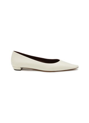 Main View - Click To Enlarge - THE ROW - Claudette 15 Leather Point Toe Flats