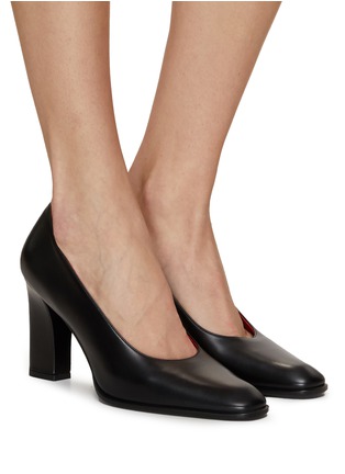 Figure View - Click To Enlarge - THE ROW - Olivia 70 Leather Pumps