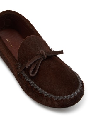 Detail View - Click To Enlarge - THE ROW - Lucca Pony Leather Moccasins