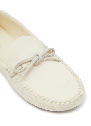 Detail View - Click To Enlarge - THE ROW - Lucca Pony Leather Moccasins