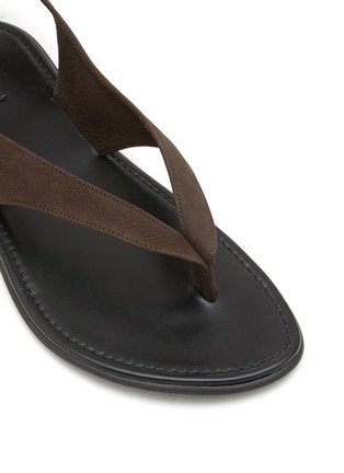 Detail View - Click To Enlarge - THE ROW - Beach Wrap Nubuck Sandals