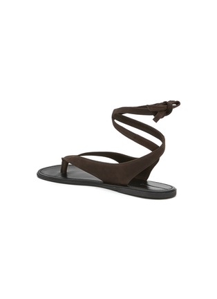 Detail View - Click To Enlarge - THE ROW - Beach Wrap Nubuck Sandals