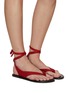Figure View - Click To Enlarge - THE ROW - Beach Wrap Nubuk Sandals