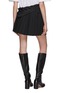 Back View - Click To Enlarge - MM6 MAISON MARGIELA - Foldover Pleated Mini Skirt