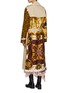 Back View - Click To Enlarge - DRY CLEAN ONLY - Belted Floral Print Trench Coat